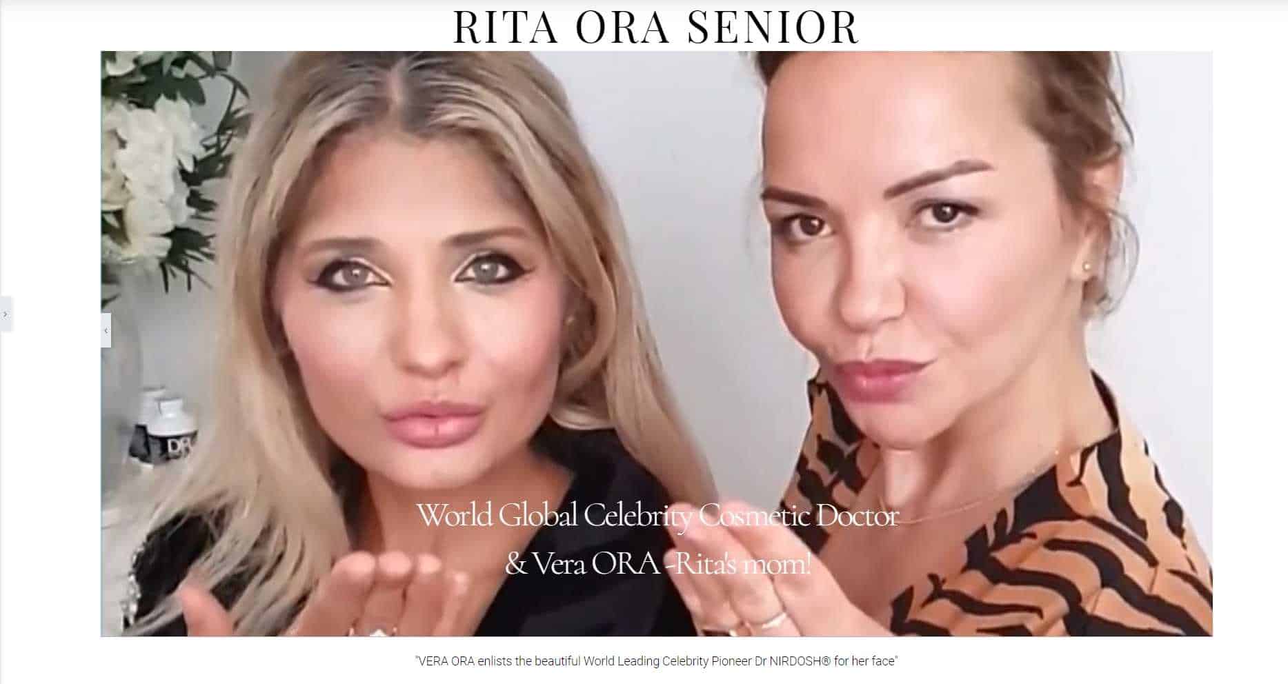 Dr Nirdosh Celebrity Patient - Rita Ora Mom